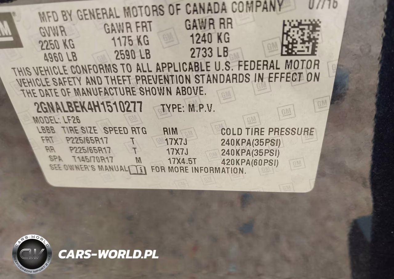 2017 Chevrolet Equinox Ls VIN:2GNALBEK4H1510277 - 9
