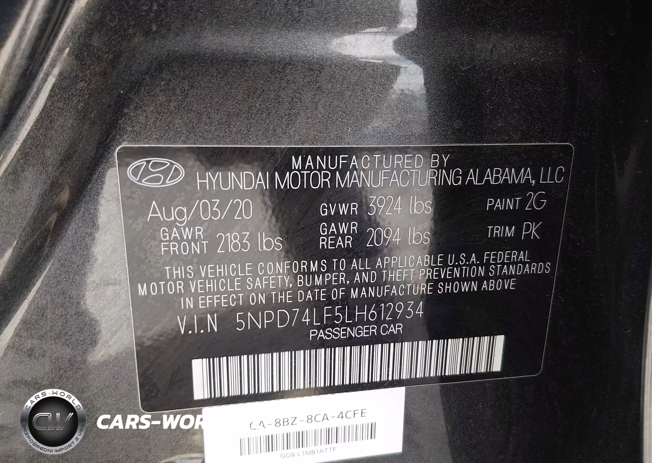 2020 Hyundai Elantra Se VIN:5NPD74LF5LH612934 - 9