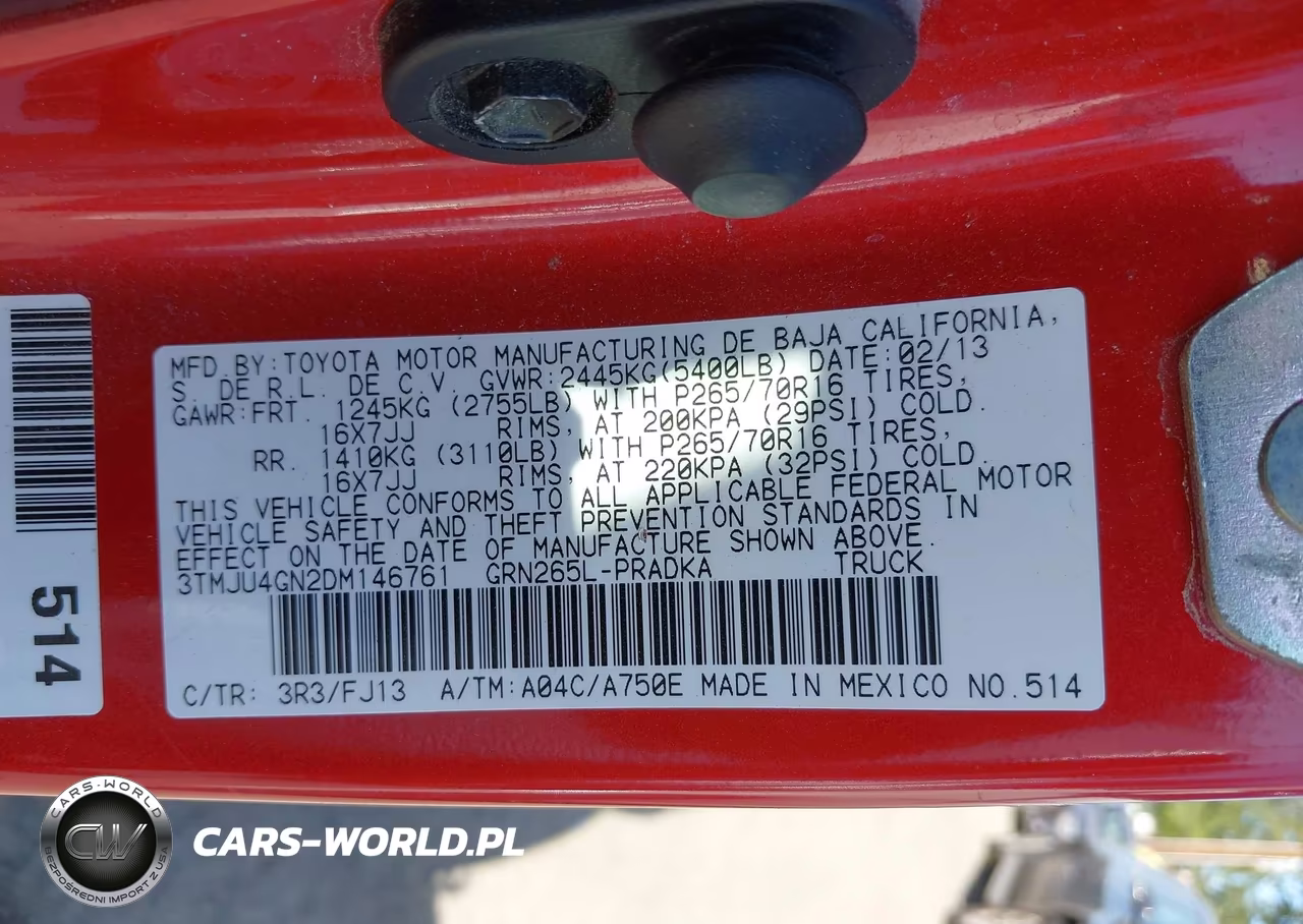 2013 Toyota Tacoma Prerunner V6 VIN:3TMJU4GN2DM146761 - 9