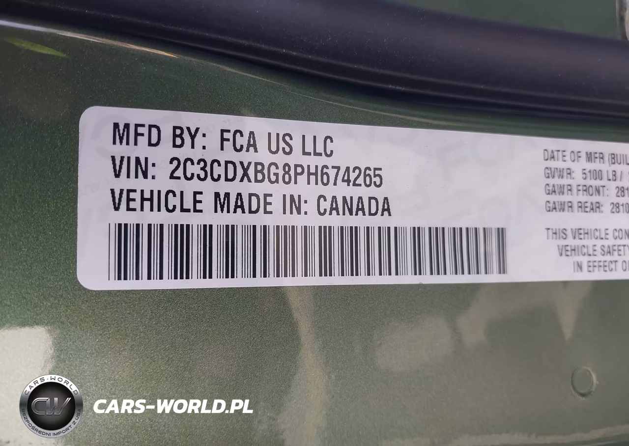 2023 Dodge Charger Sxt VIN:2C3CDXBG8PH674265 - 9