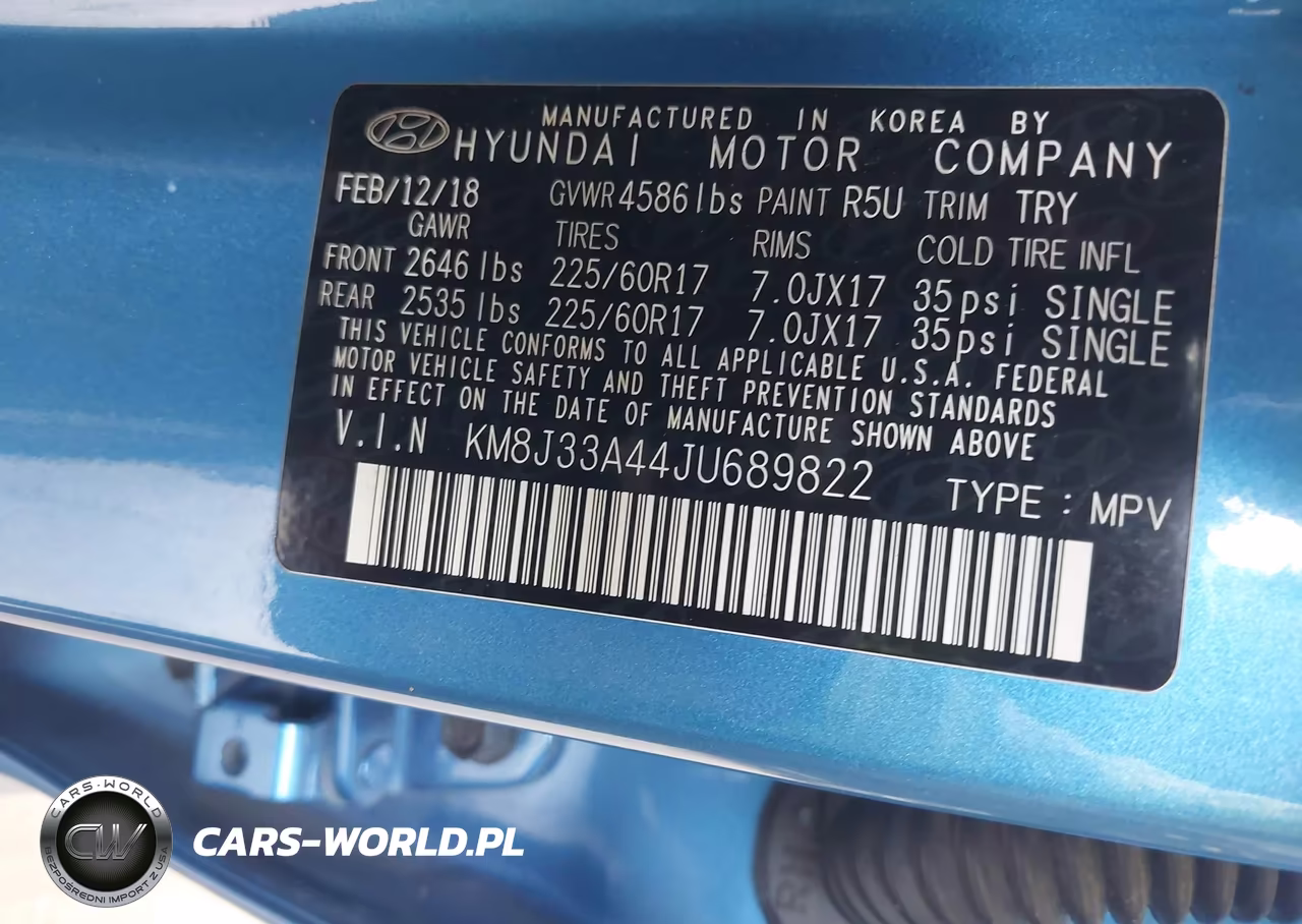 2018 Hyundai Tucson Sel VIN:KM8J33A44JU689822 - 9