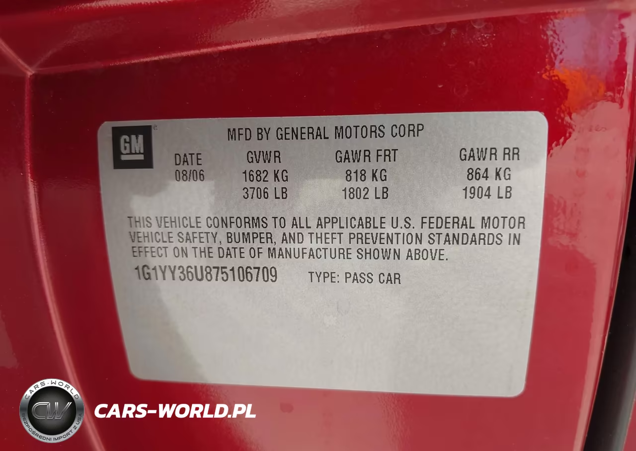 2007 Chevrolet Corvette VIN:1G1YY36U875106709 - 9