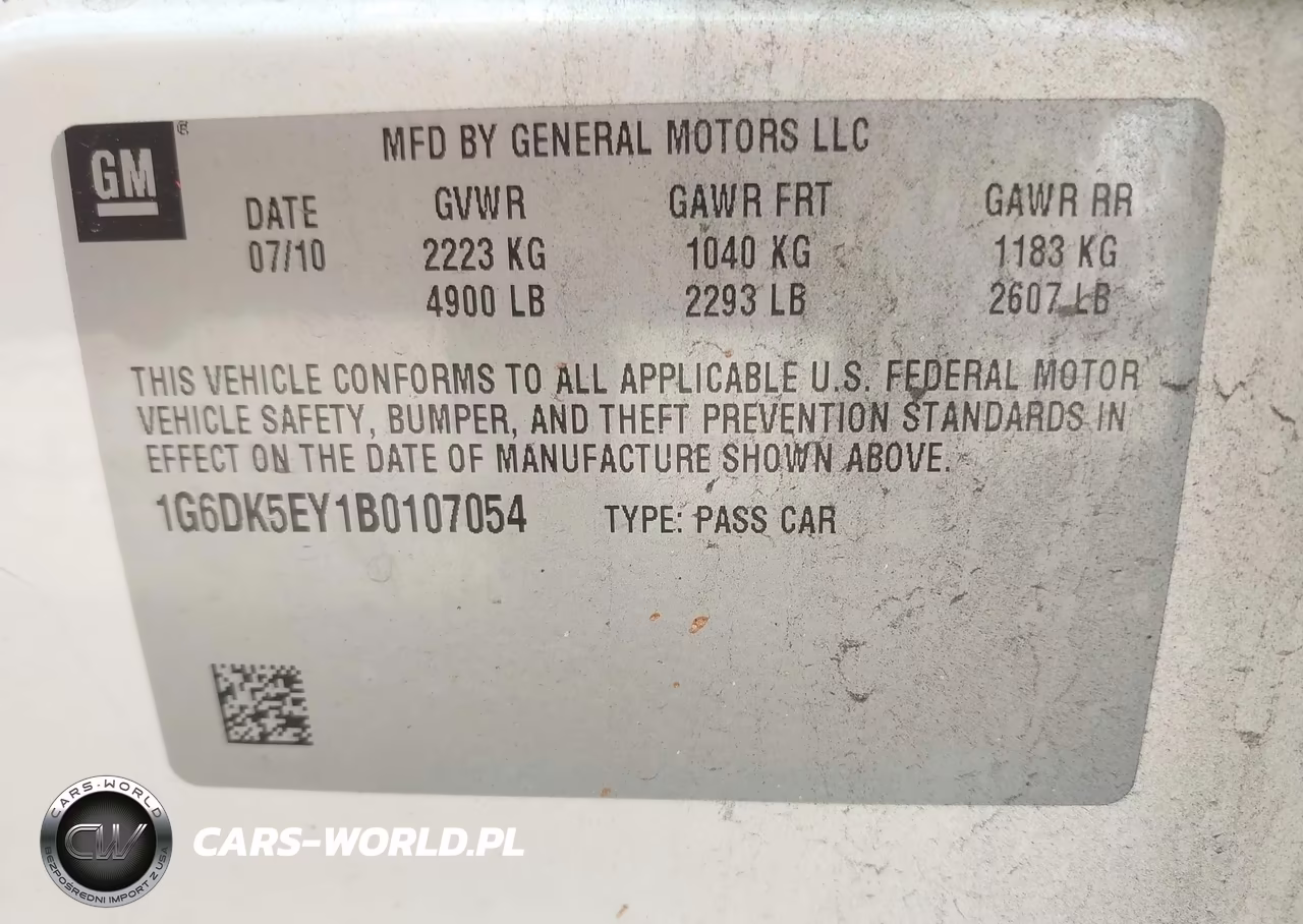 2011 Cadillac Cts Performance VIN:1G6DK5EY1B0107054 - 8