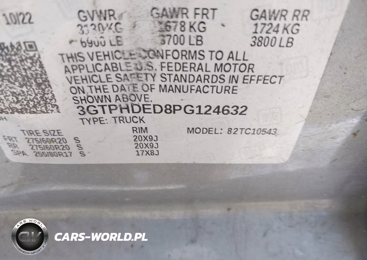 2023 GMC Sierra 1500 2Wd Short Box Slt VIN:3GTPHDED8PG124632 - 9