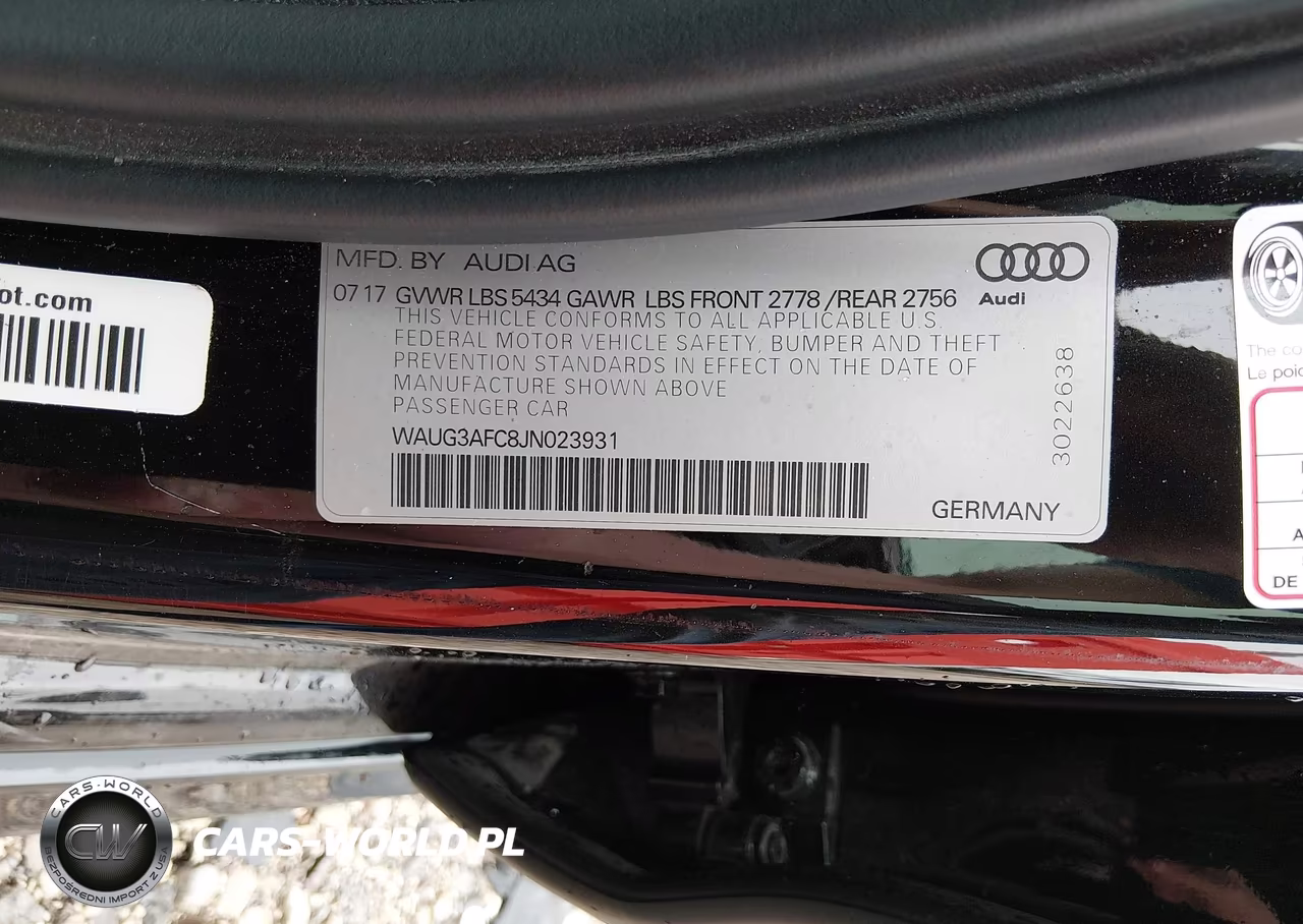 2018 Audi A6 Premium Plus VIN:WAUG3AFC8JN023931 - 9