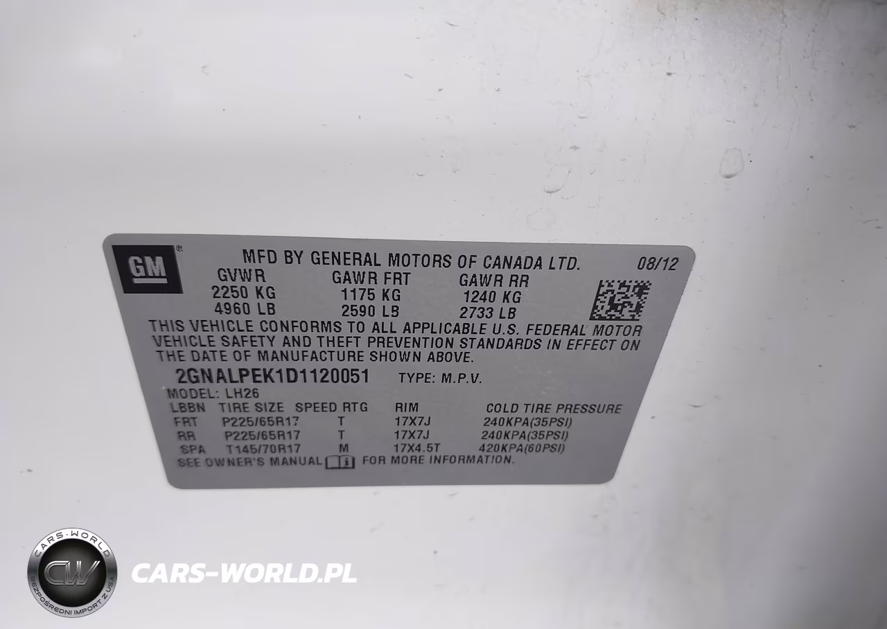 2013 Chevrolet Equinox 2Lt VIN:2GNALPEK1D1120051 - 9