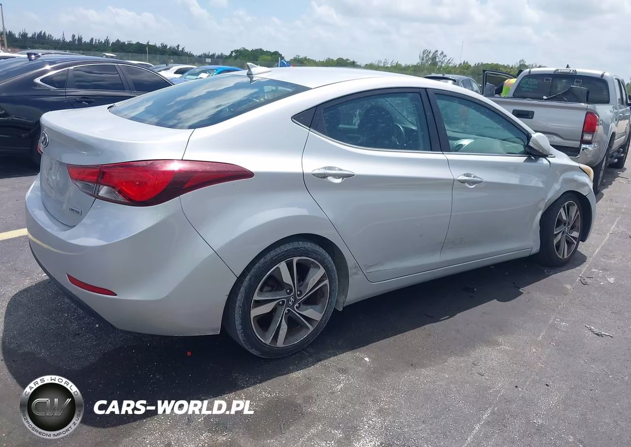 2015 Hyundai Elantra Limited VIN:5NPDH4AE8FH596501 - 4