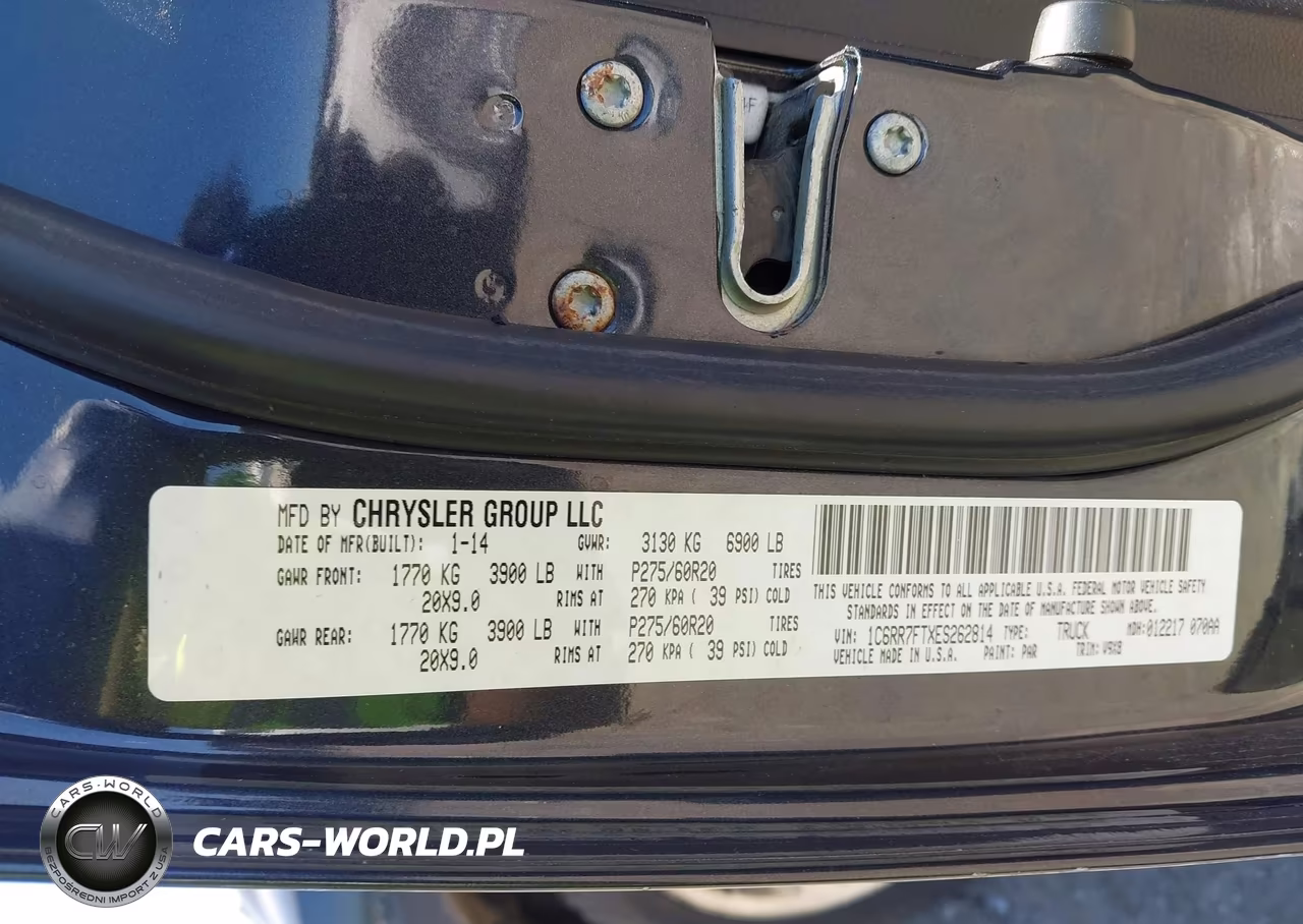 2014 Ram 1500 Express VIN:1C6RR7FTXES262814 - 9