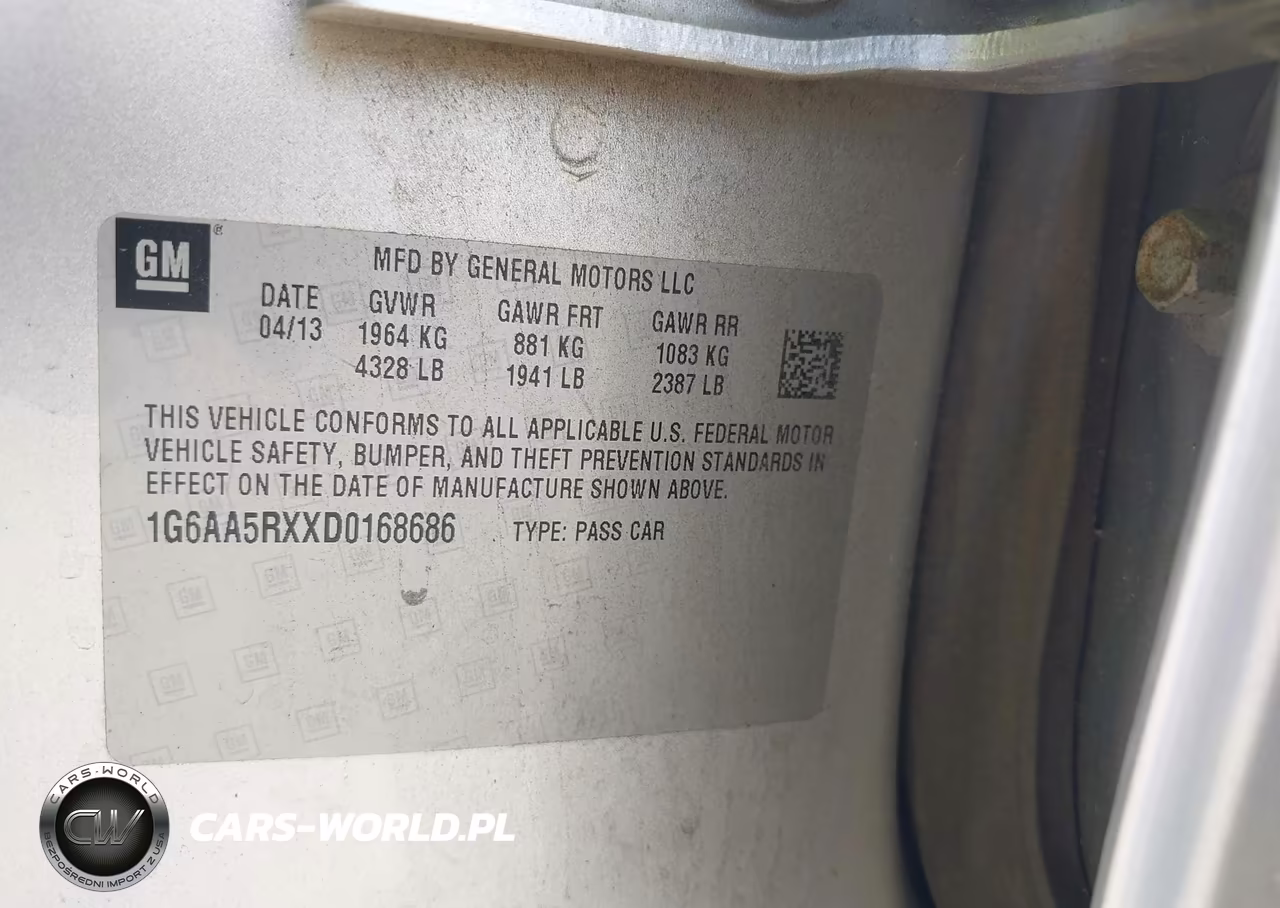 2013 Cadillac Ats Standard VIN:1G6AA5RXXD0168686 - 9
