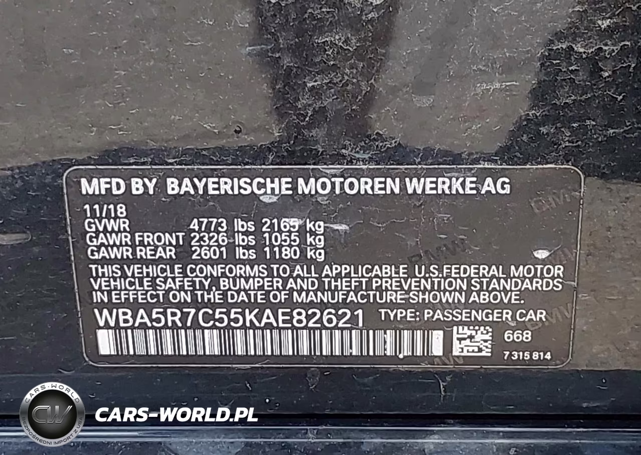 2019 BMW 330I xDrive VIN:WBA5R7C55KAE82621 - 9