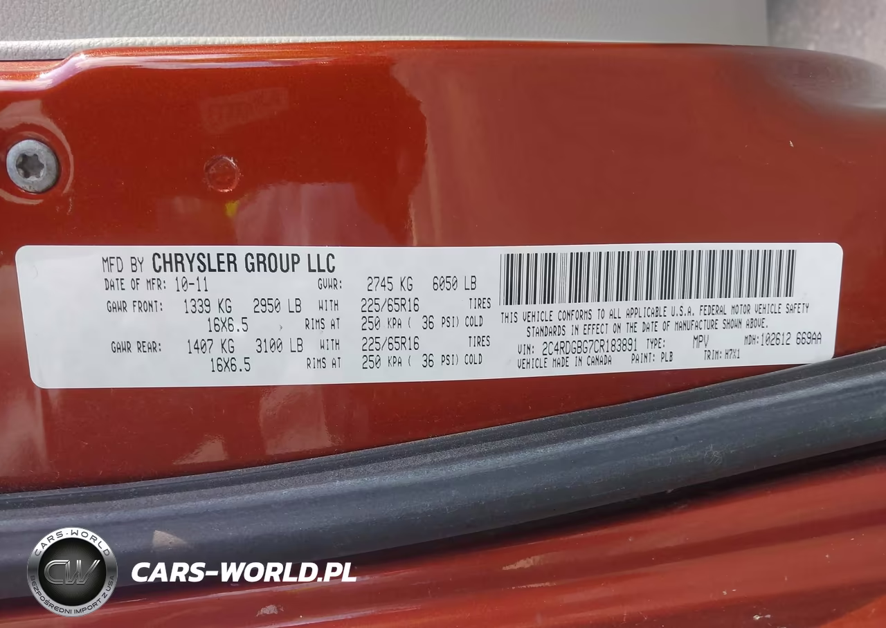 2012 Dodge Grand Caravan Se-Avp VIN:2C4RDGBG7CR183891 - 9