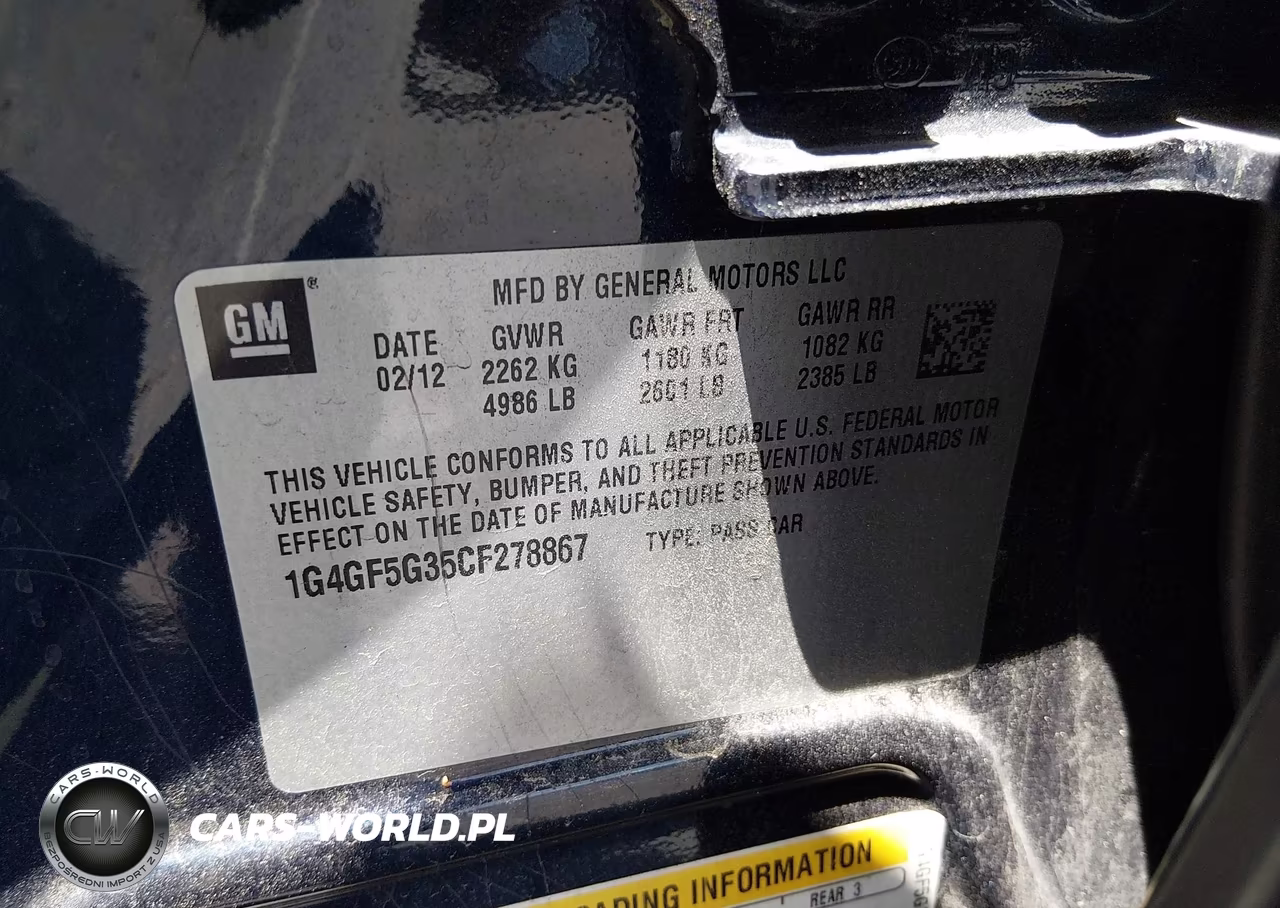 2012 Buick Lacrosse Premium 2 Group VIN:1G4GF5G35CF278867 - 9