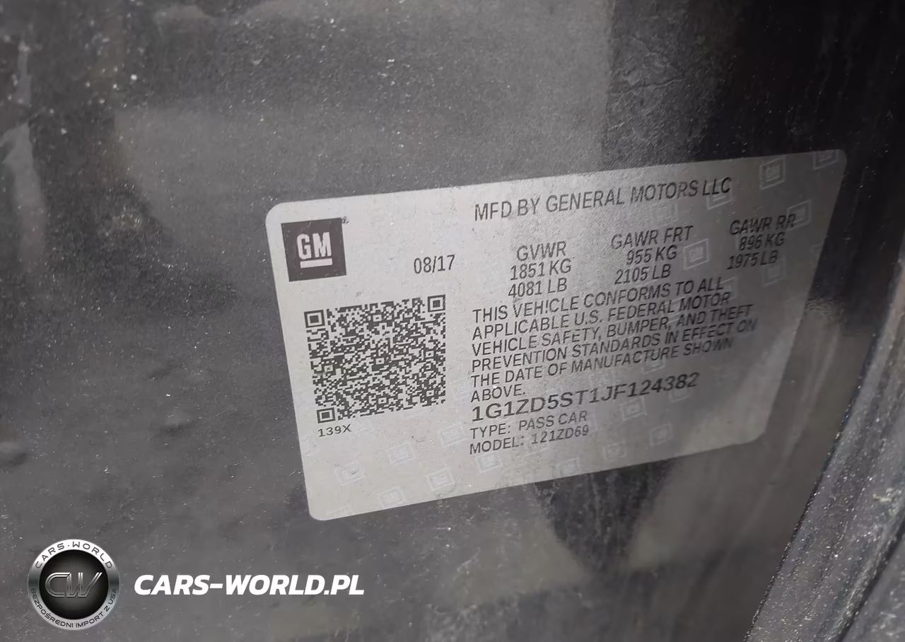 2018 Chevrolet Malibu Lt VIN:1G1ZD5ST1JF124382 - 9