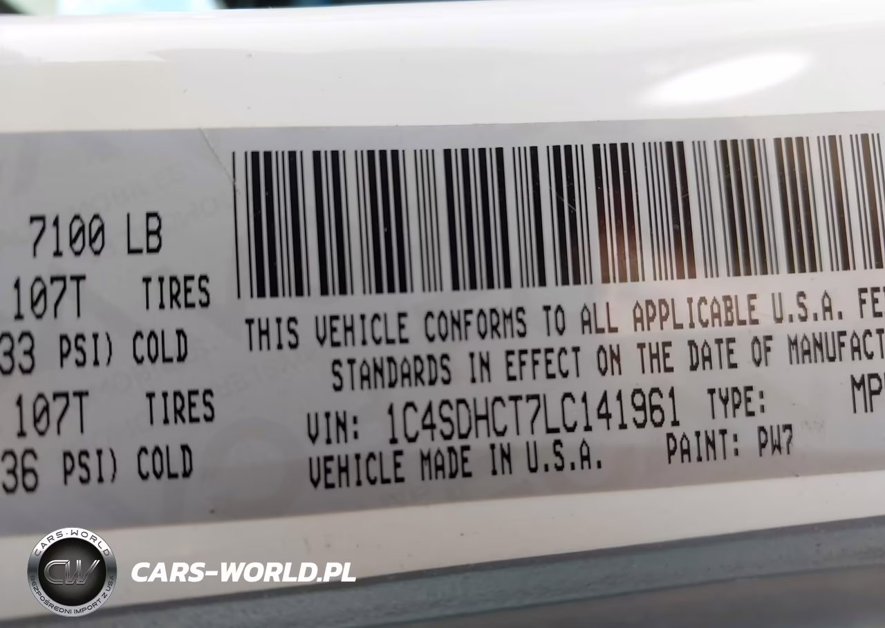 2020 Dodge Durango R-T Rwd VIN:1C4SDHCT7LC141961 - 9