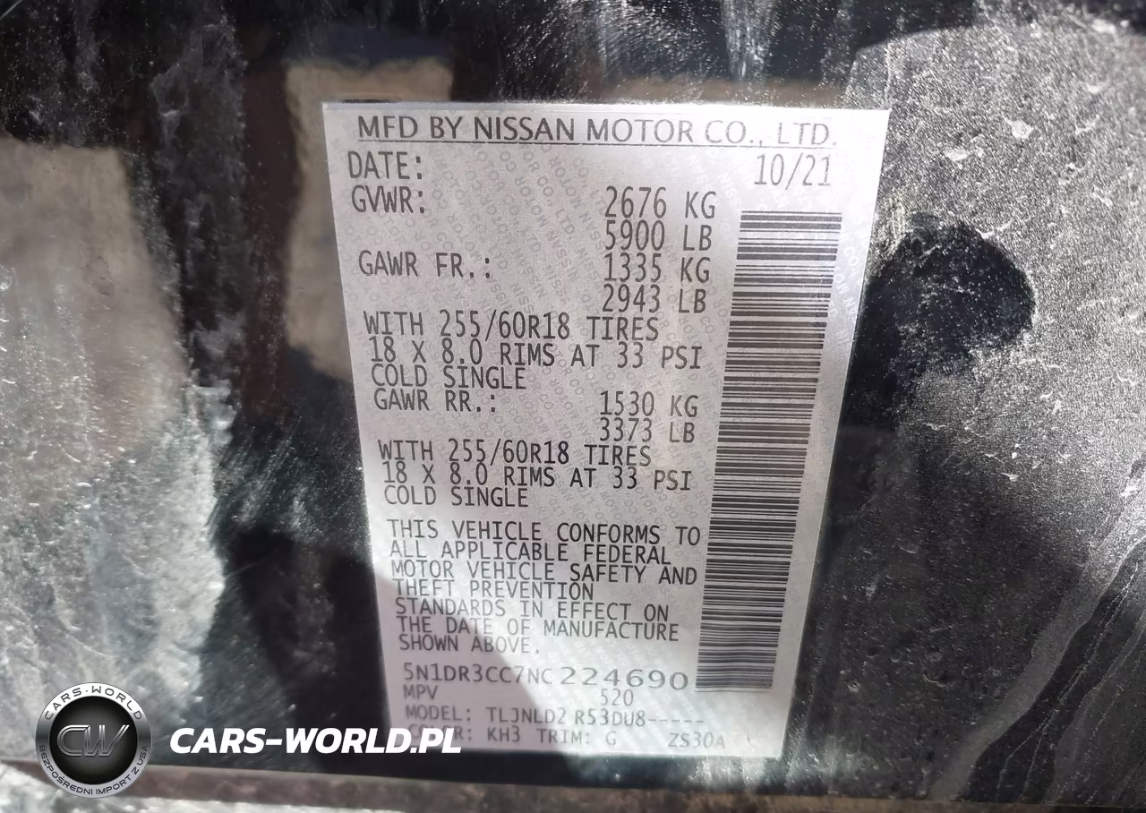 2022 Nissan Pathfinder Sl 4Wd VIN:5N1DR3CC7NC224690 - 9