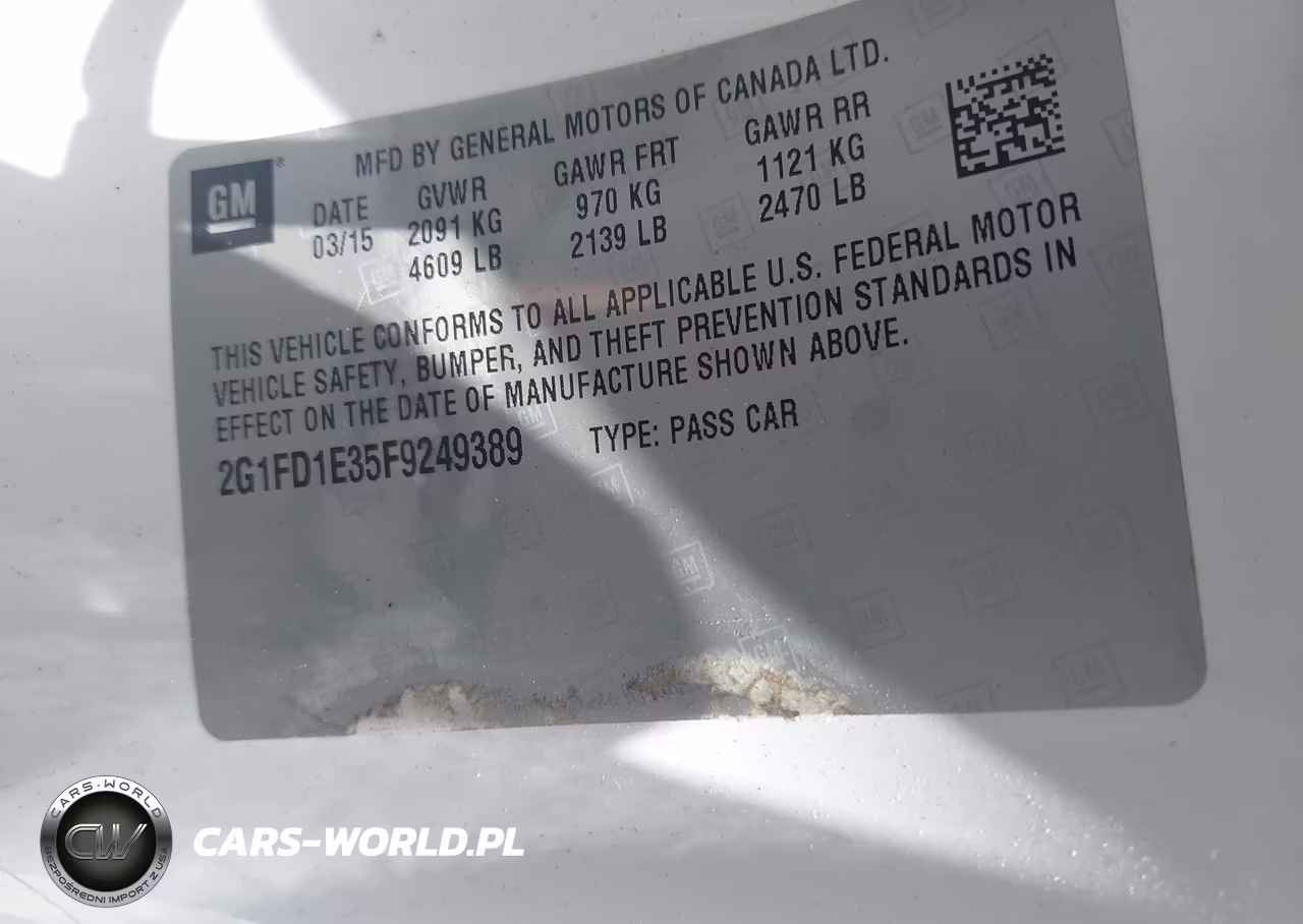 2015 Chevrolet Camaro 1Lt VIN:2G1FD1E35F9249389 - 9