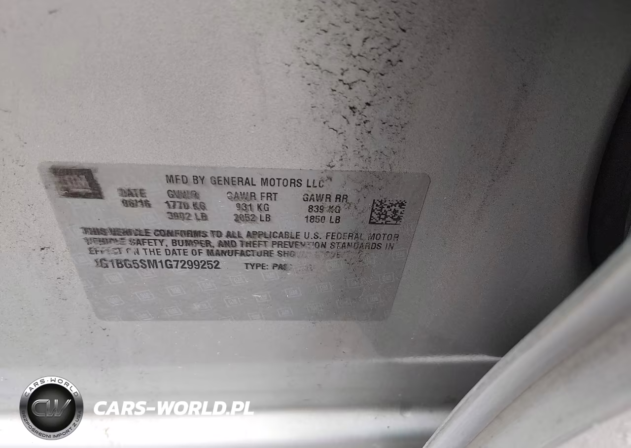 2016 Chevrolet Cruze Premier Auto VIN:1G1BG5SM1G7299252 - 9