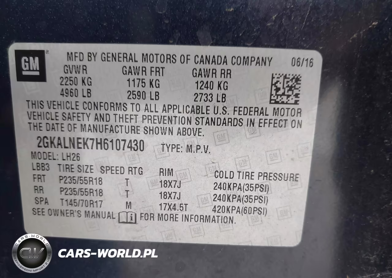 2017 GMC Terrain Sle-2 VIN:2GKALNEK7H6107430 - 9