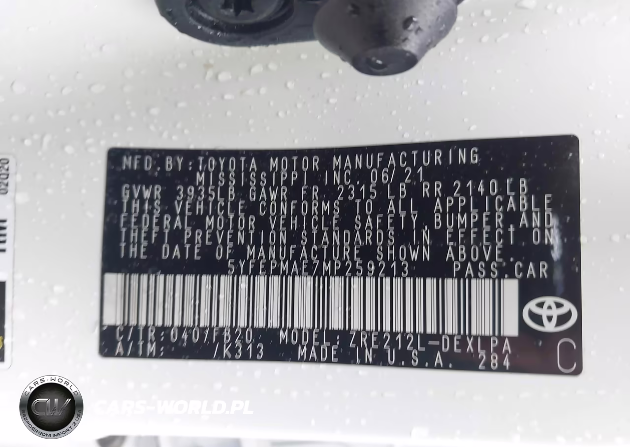 2021 Toyota Corolla Le VIN:5YFEPMAE7MP259213 - 9