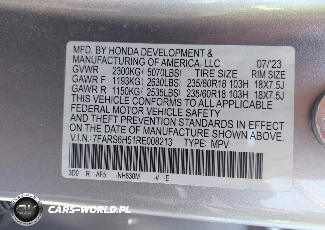 2024 Honda Cr-V Hybrid Sport VIN:7FARS6H51RE008213 - 9