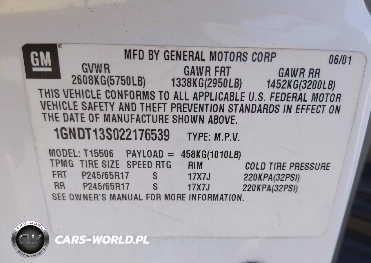 2002 Chevrolet Trailblazer Ltz VIN:1GNDT13S022176539 - 9