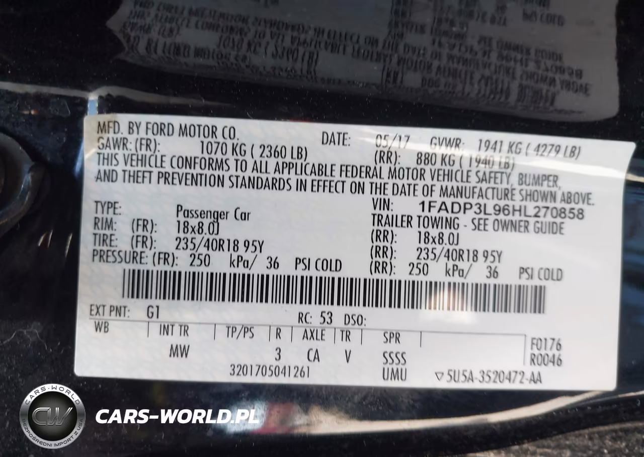 2017 Ford Focus St VIN:1FADP3L96HL270858 - 9