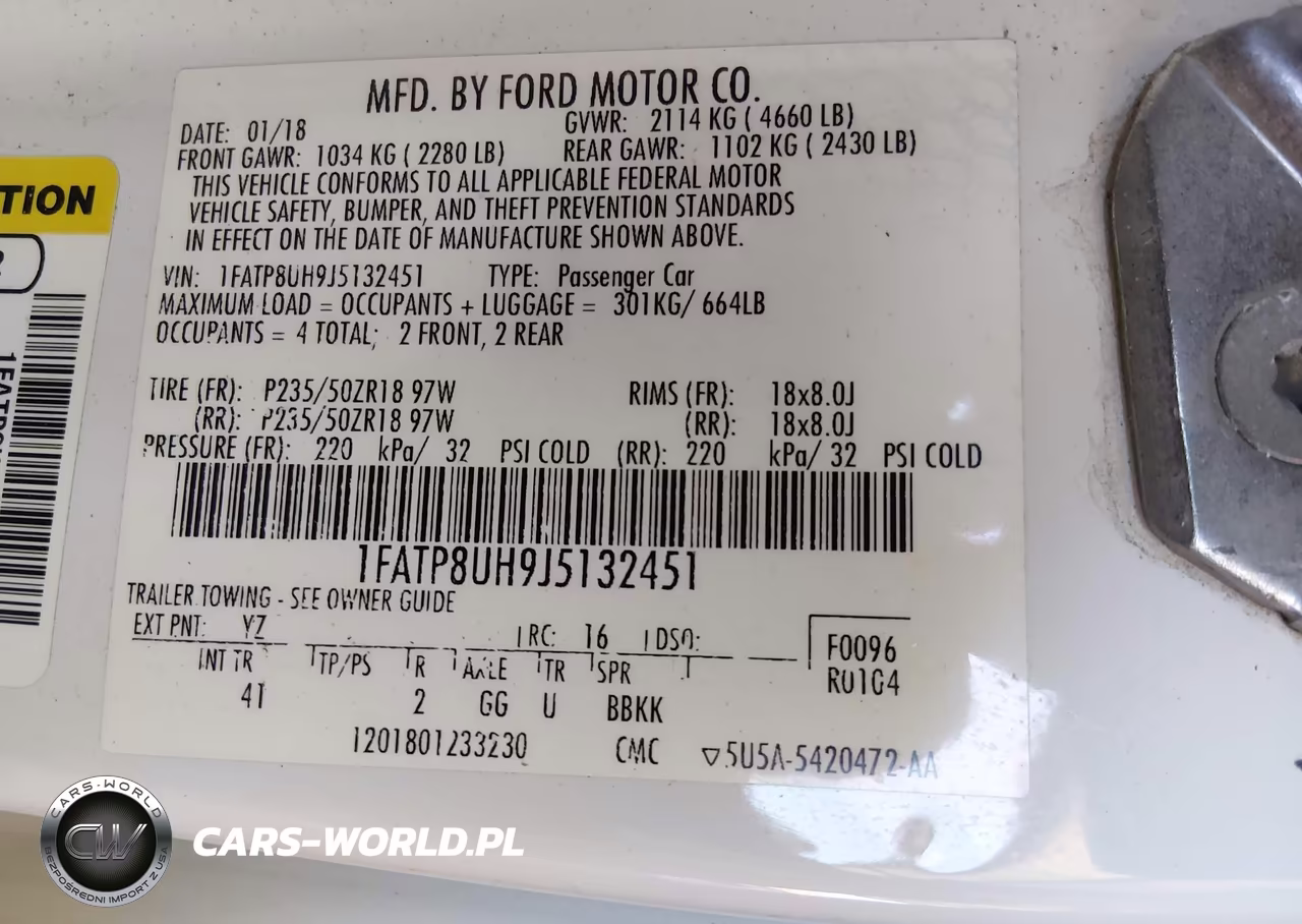 2018 Ford Mustang Ecoboost Premium VIN:1FATP8UH9J5132451 - 9