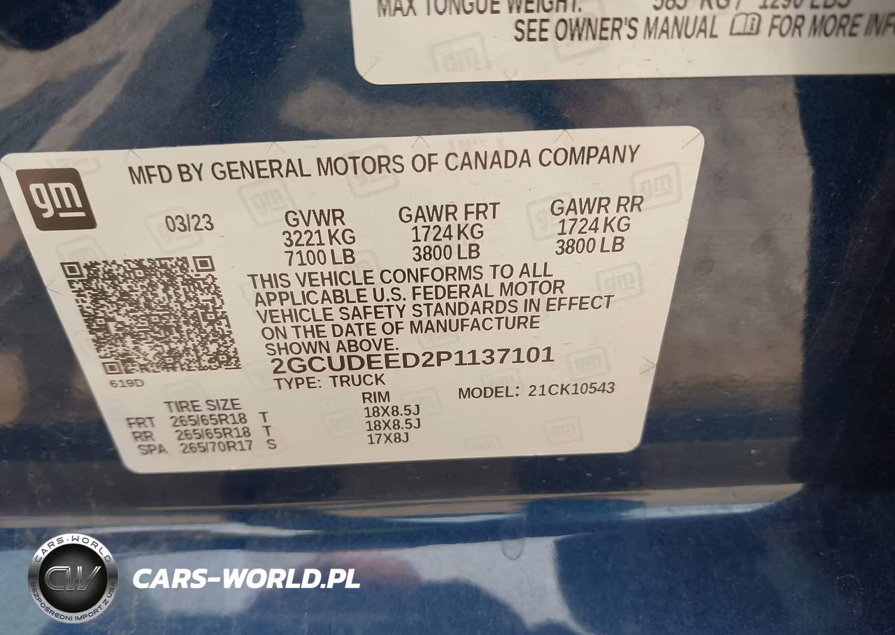 2023 Chevrolet Silverado 1500 4Wd Short Bed Rst VIN:2GCUDEED2P1137101 - 9