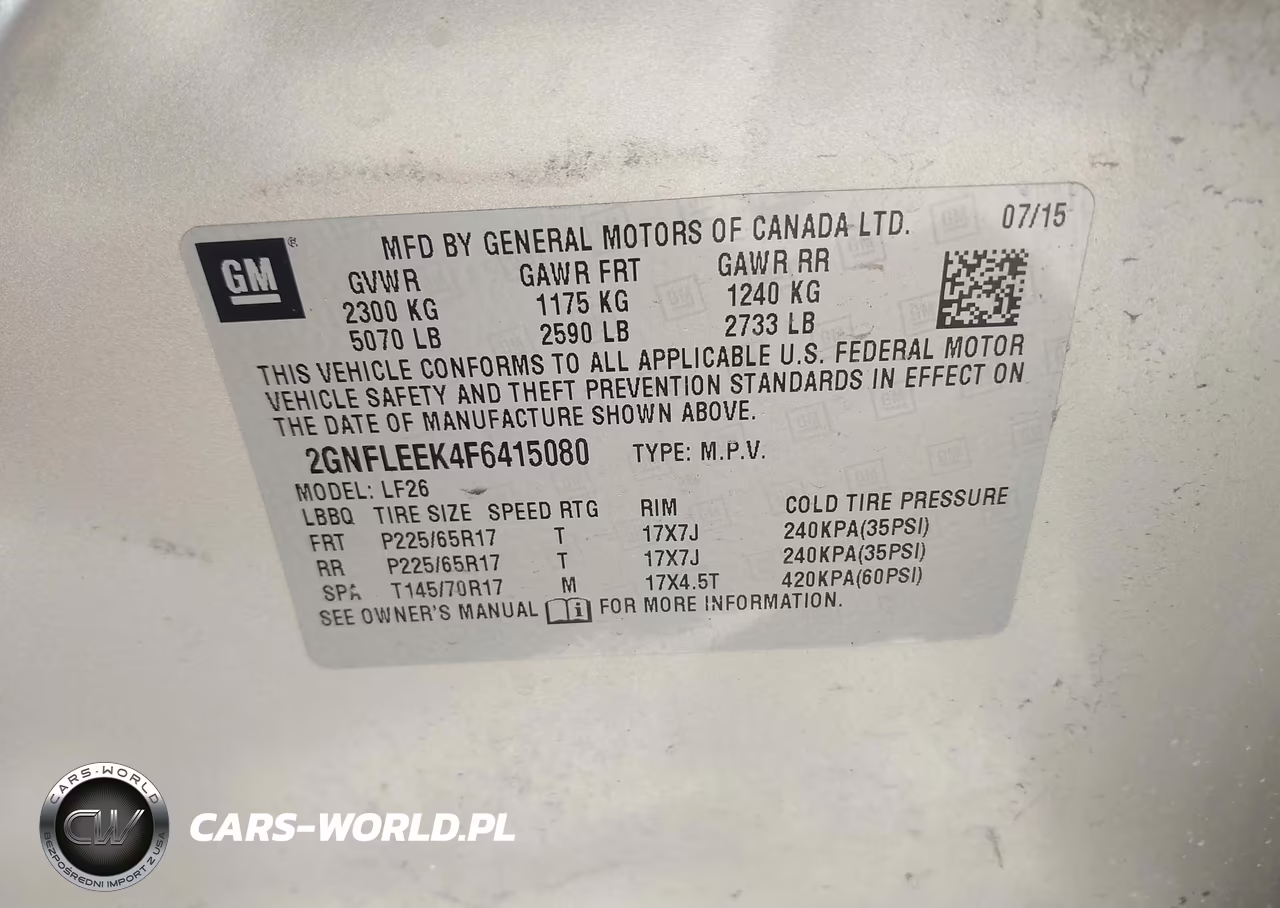 2015 Chevrolet Equinox Ls VIN:2GNFLEEK4F6415080 - 9