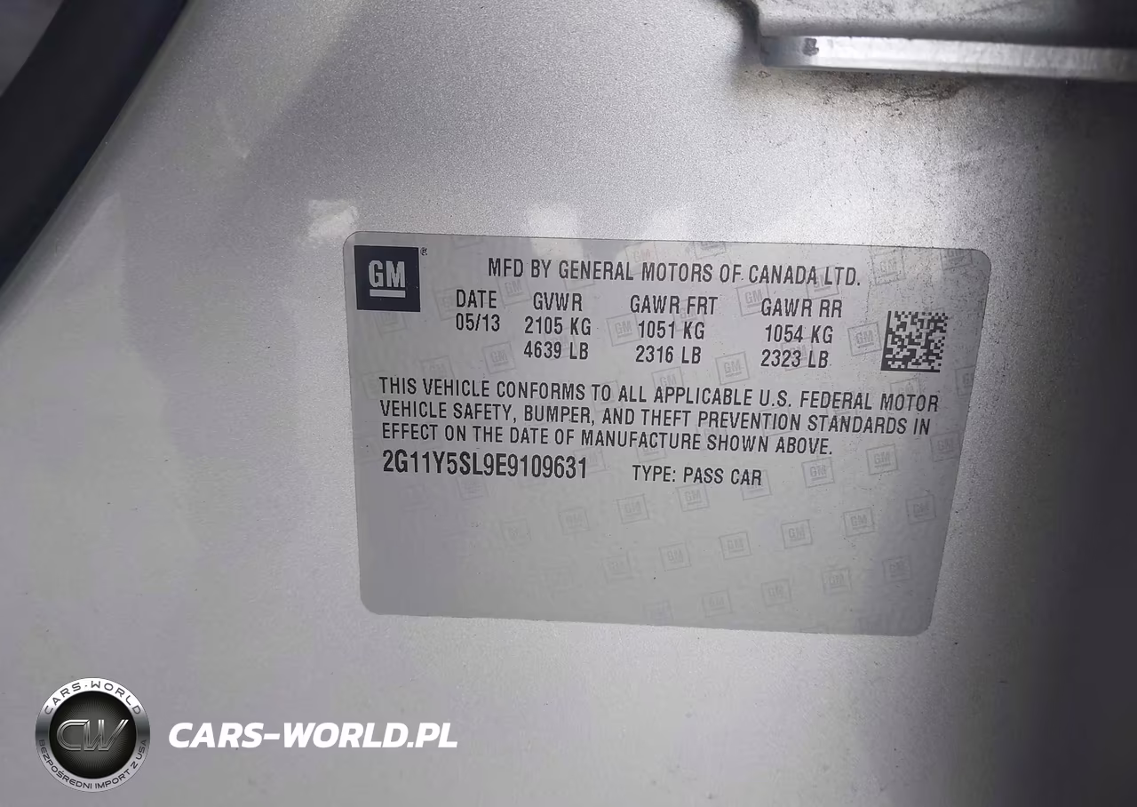 2014 Chevrolet Impala 1Ls VIN:2G11Y5SL9E9109631 - 9
