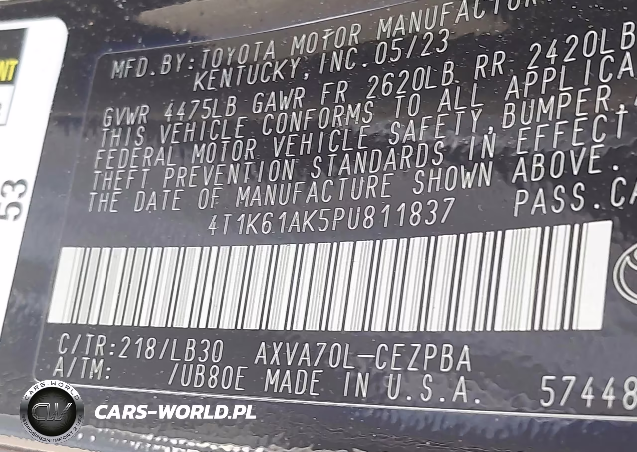 2023 Toyota Camry Xse VIN:4T1K61AK5PU811837 - 9