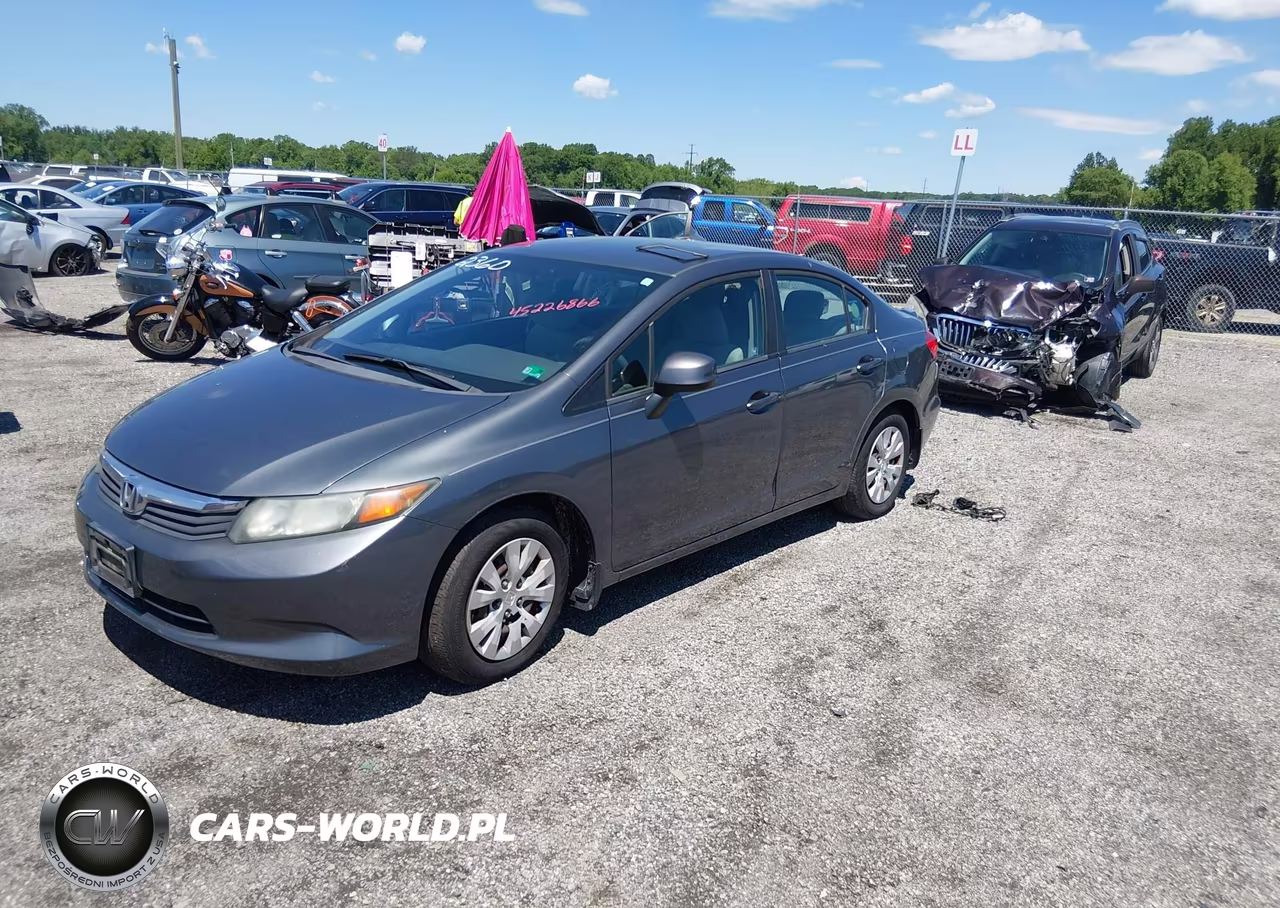 2012 Honda Civic Lx VIN:19XFB2F56CE302360 - 2