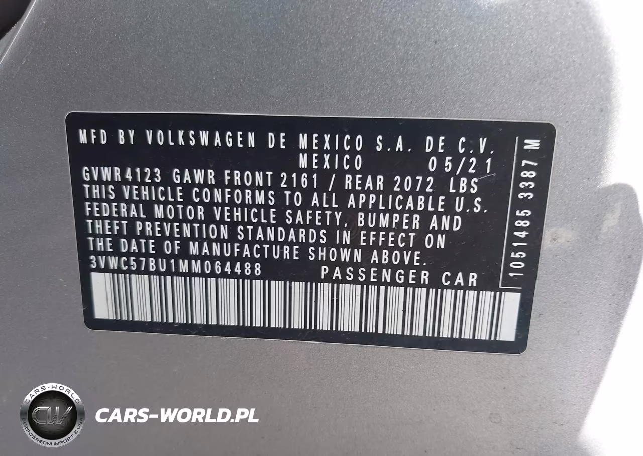 2021 Volkswagen Jetta 1.4T R-Line-1.4T S-1.4T Se VIN:3VWC57BU1MM064488 - 9
