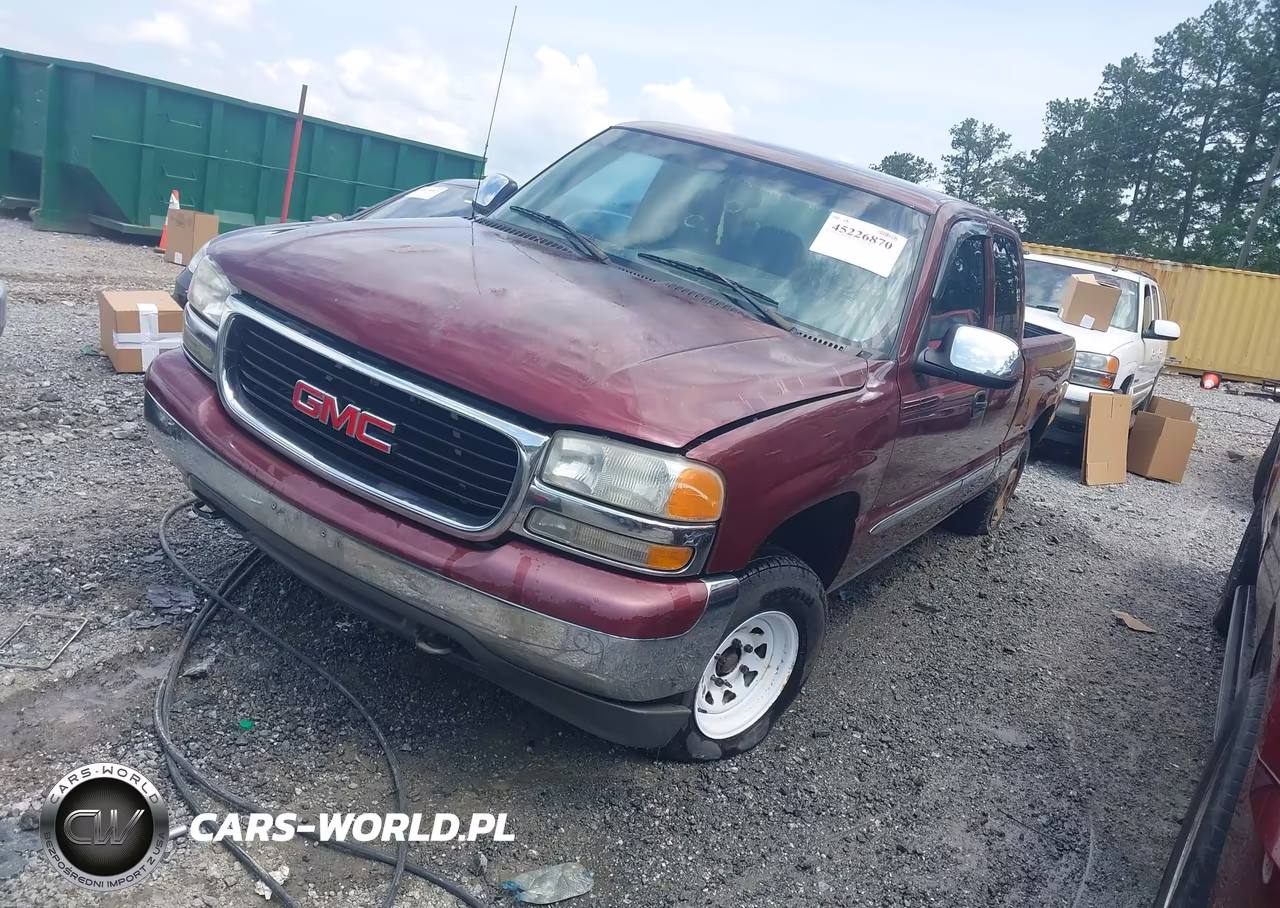 2002 GMC Sierra 1500 Sl-Sle-Standard VIN:2GTEK19T321148931 - 2