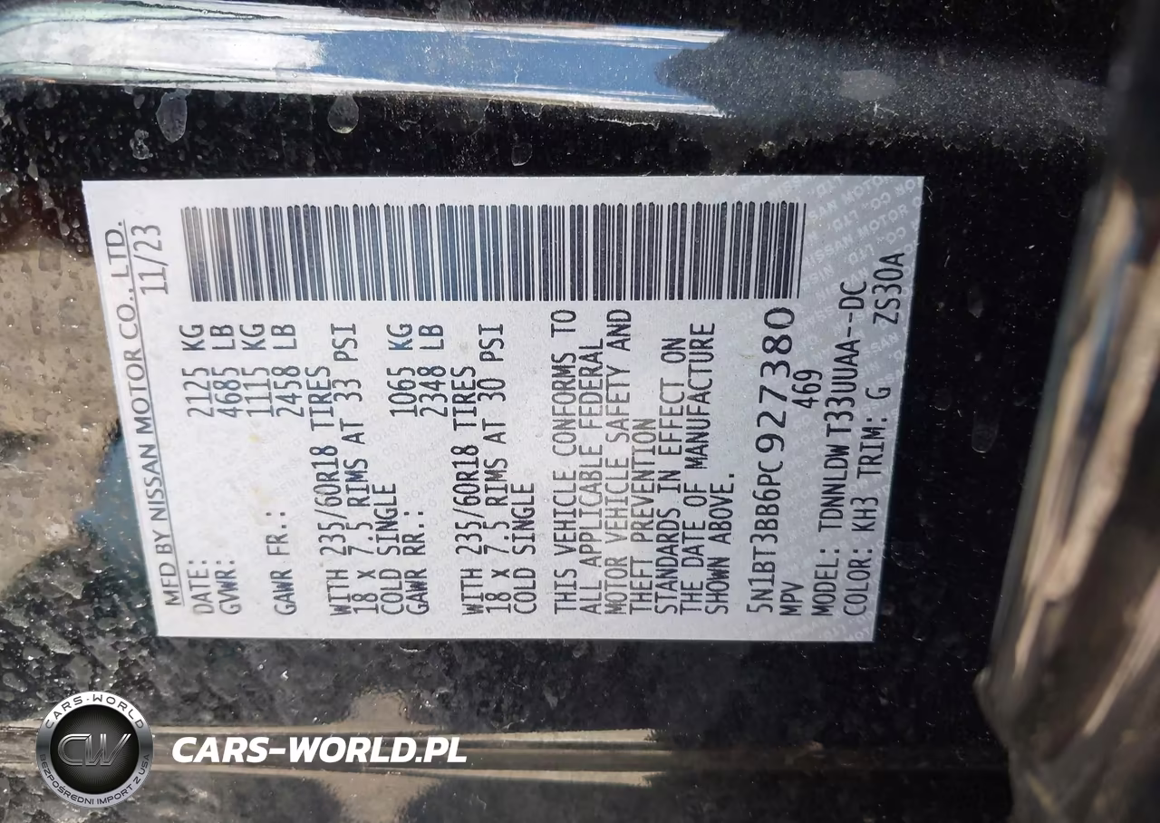 2023 Nissan Rogue Sv Intelligent Awd VIN:5N1BT3BB6PC927380 - 9
