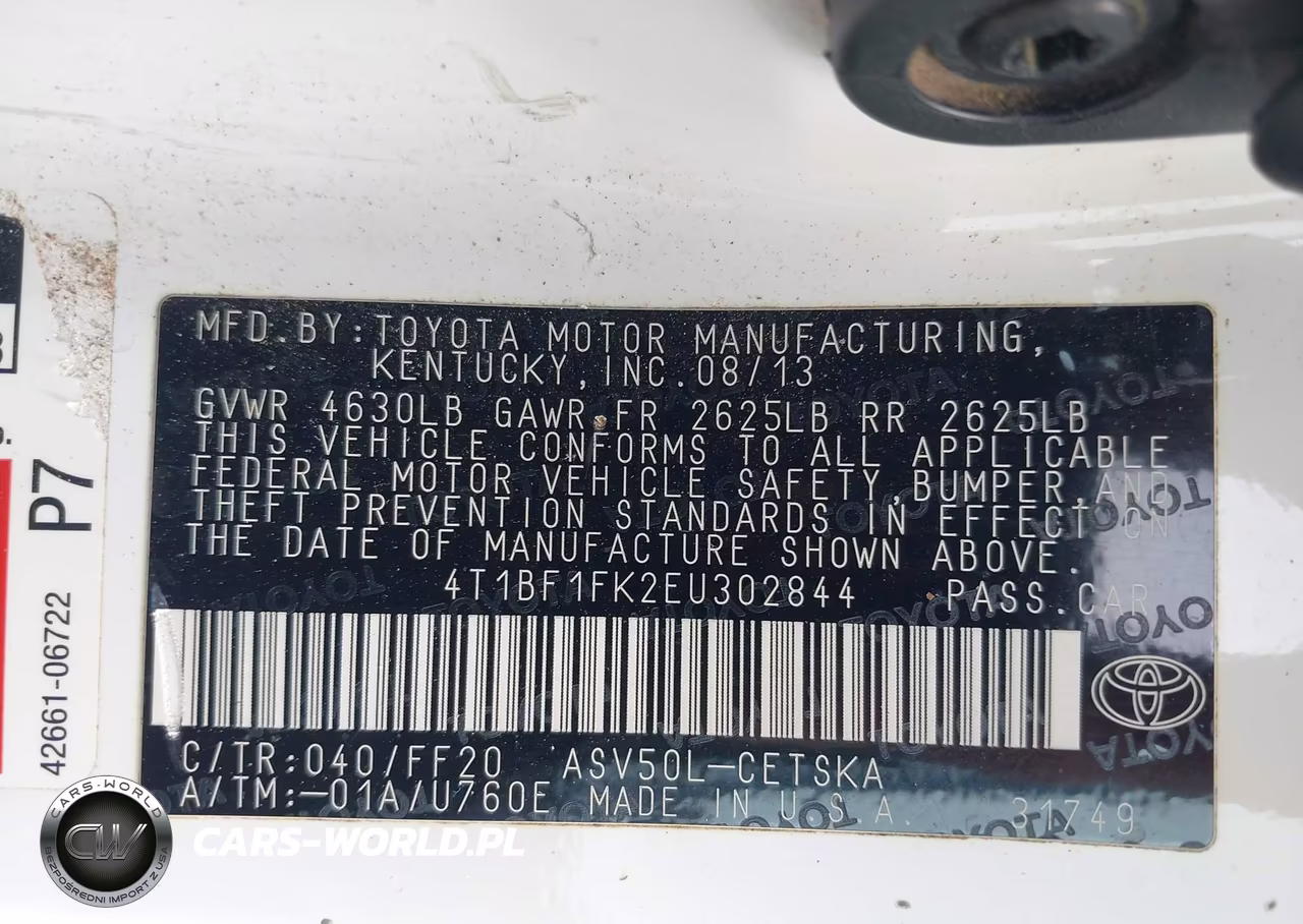 2014 Toyota Camry Se VIN:4T1BF1FK2EU302844 - 9