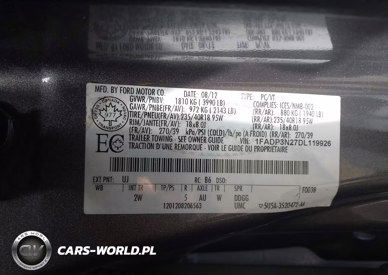 2013 Ford Focus Titanium VIN:1FADP3N27DL119926 - 9
