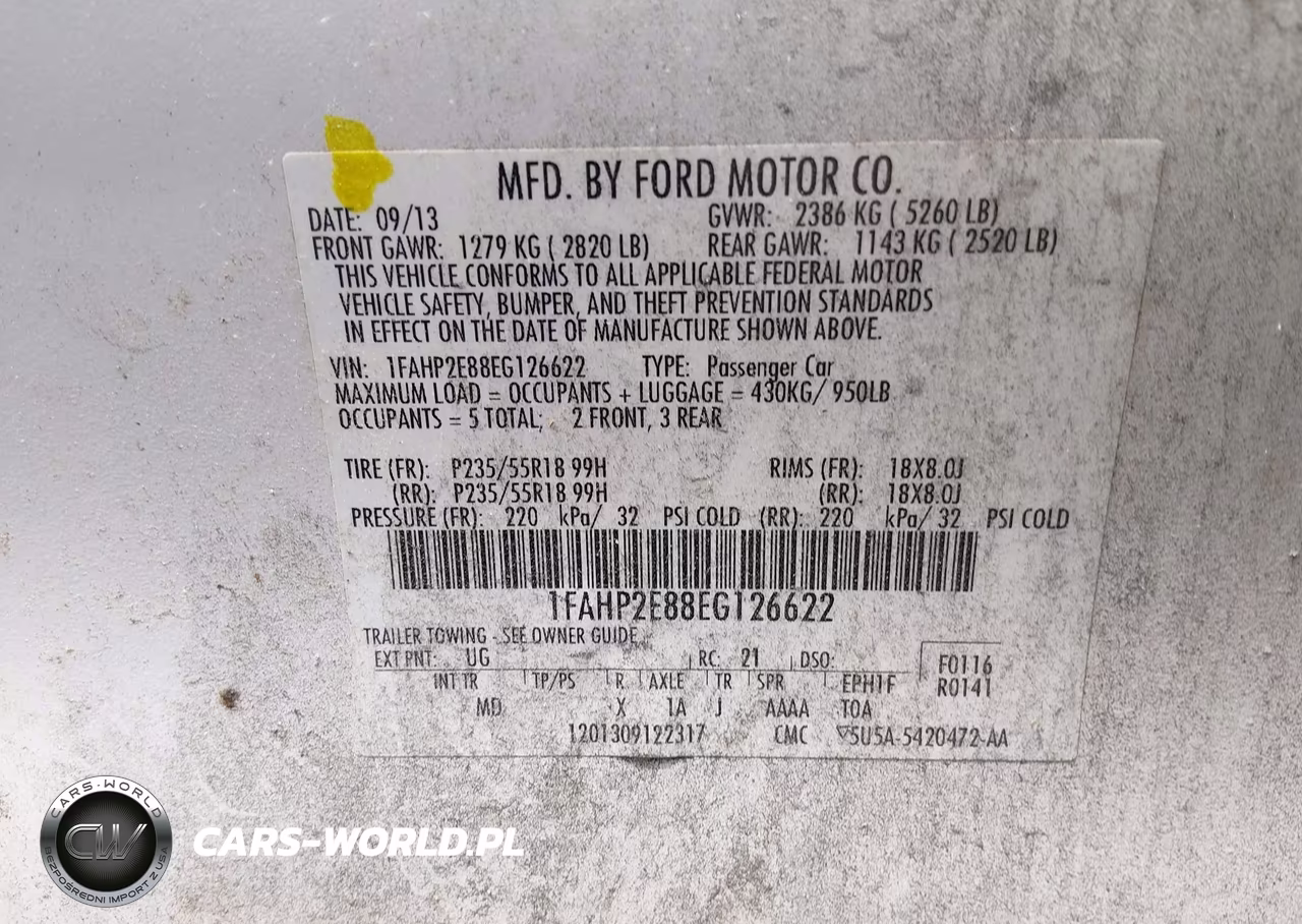 2014 Ford Taurus Sel VIN:1FAHP2E88EG126622 - 9