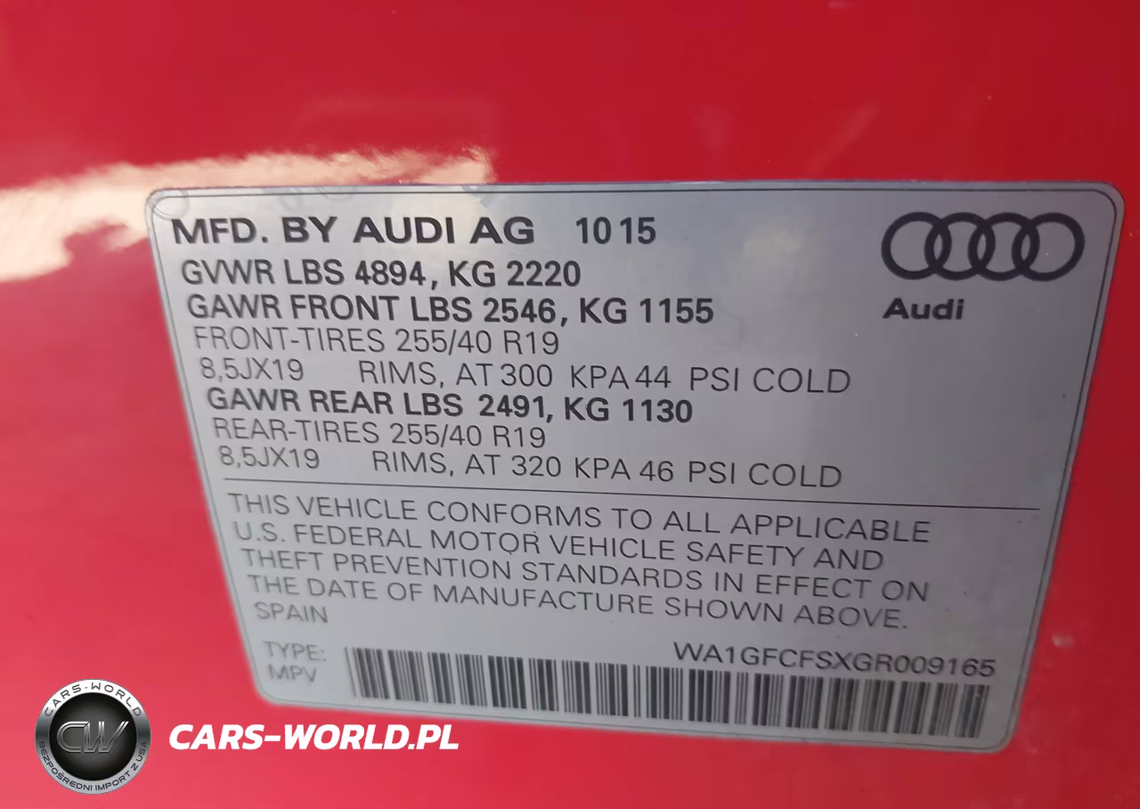 2016 Audi Q3 2.0T Premium Plus VIN:WA1GFCFSXGR009165 - 9