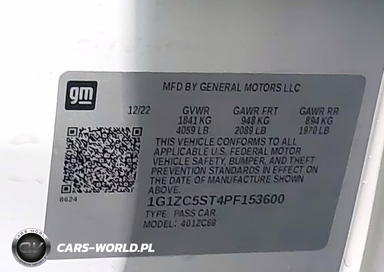 2023 Chevrolet Malibu Fwd 1Fl VIN:1G1ZC5ST4PF153600 - 9