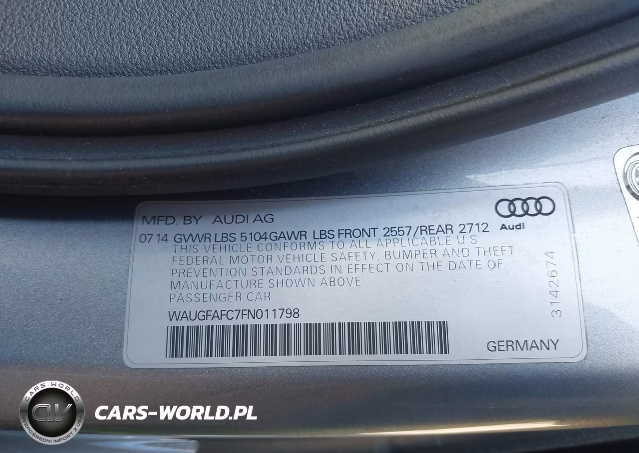 2015 Audi A6 2.0T Premium VIN:WAUGFAFC7FN011798 - 9