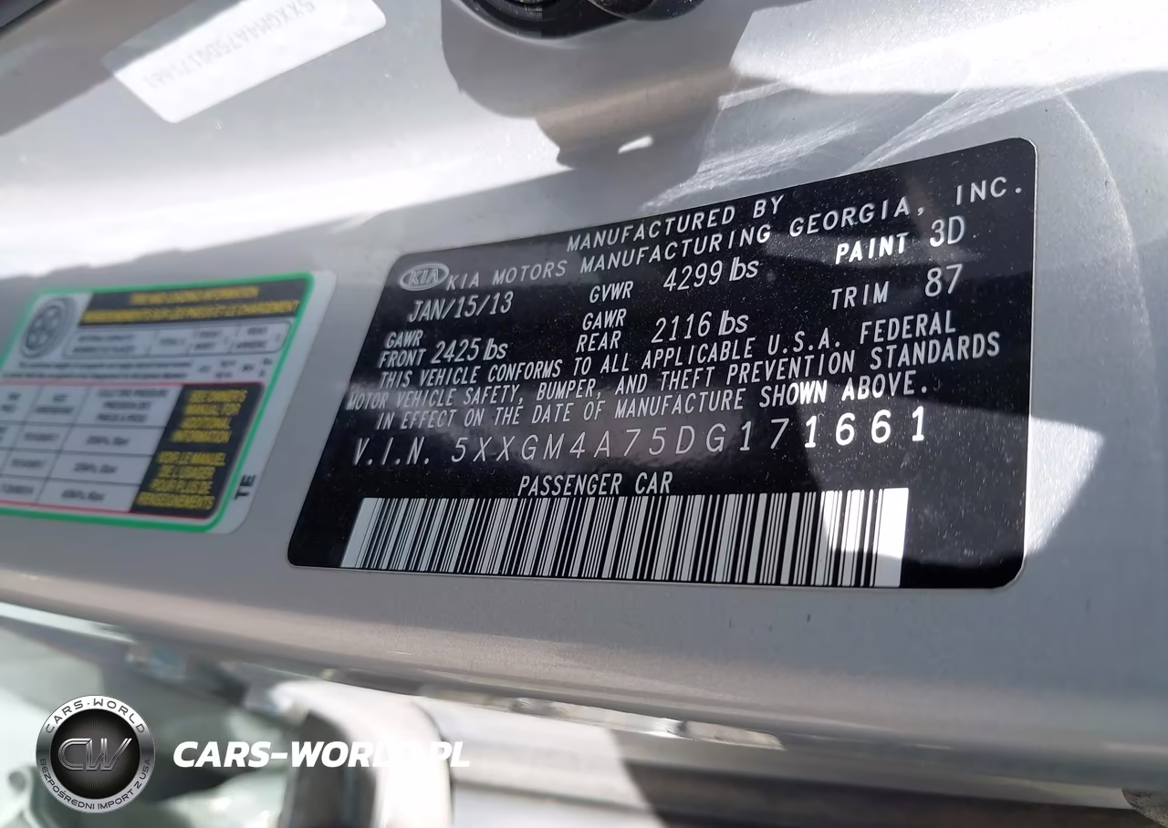 2013 Kia Optima Lx VIN:5XXGM4A75DG171661 - 9