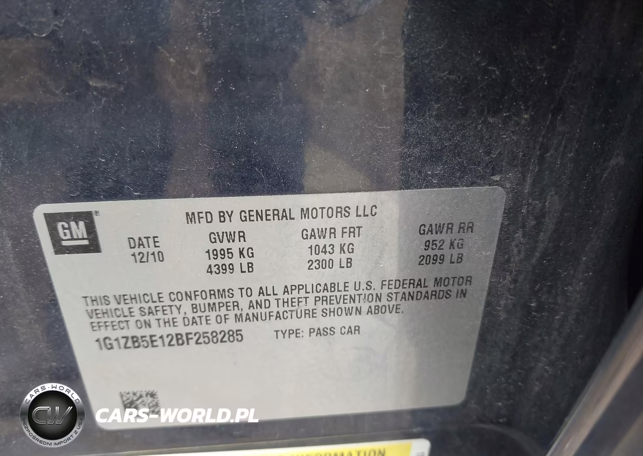 2011 Chevrolet Malibu Ls VIN:1G1ZB5E12BF258285 - 9