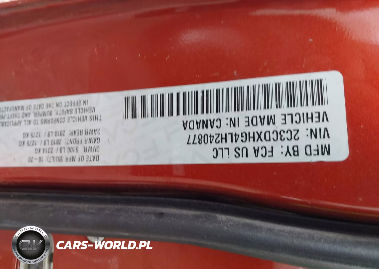 2020 Dodge Charger Gt Rwd VIN:2C3CDXHG4LH240877 - 9