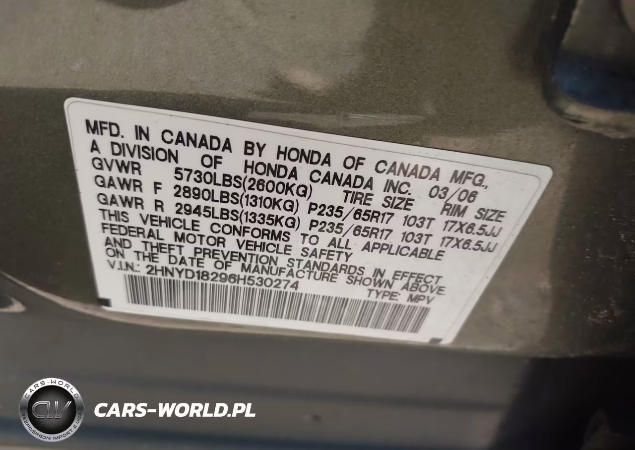 2006 Acura Mdx VIN:2HNYD18296H530274 - 9