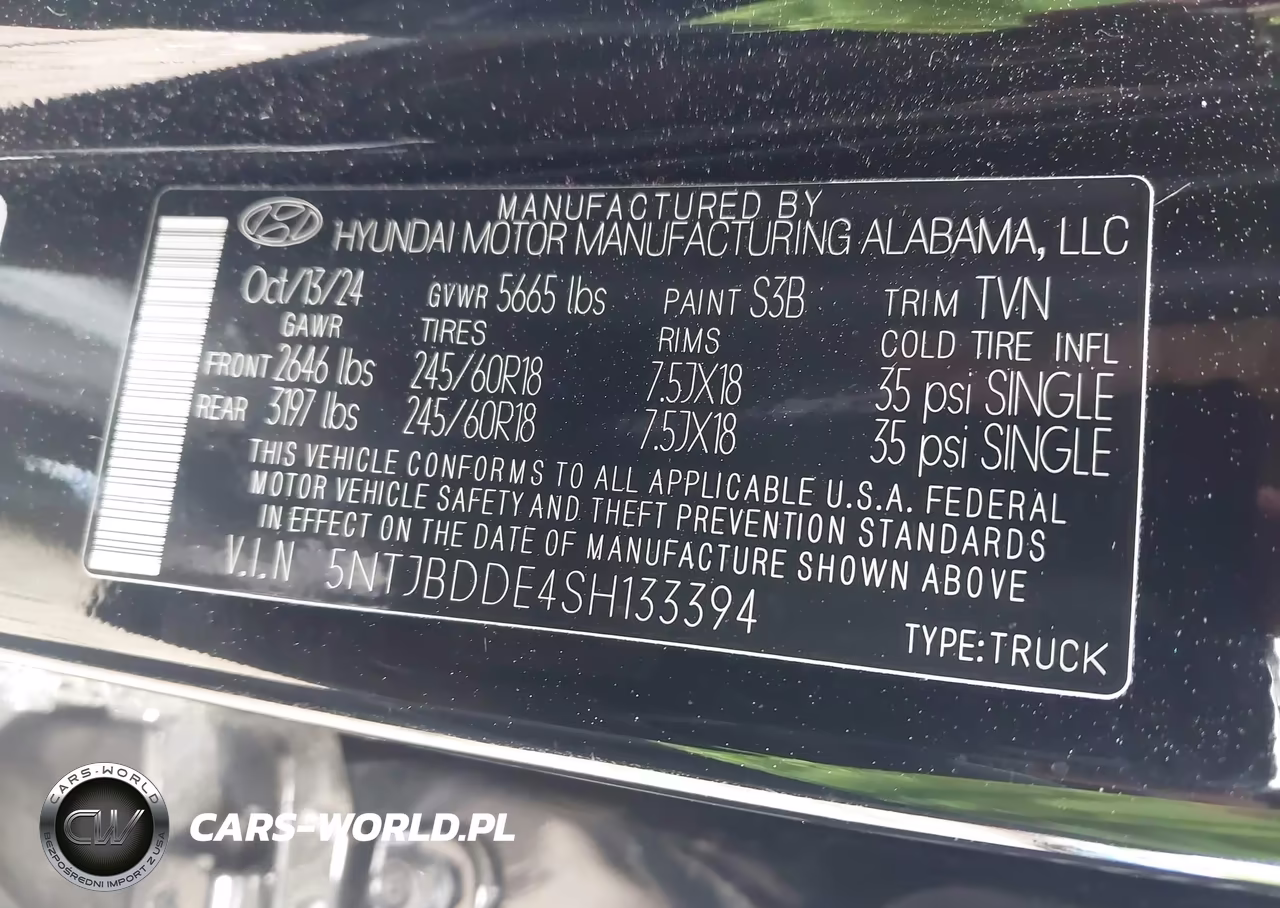 2025 Hyundai Santa Cruz Sel VIN:5NTJBDDE4SH133394 - 9