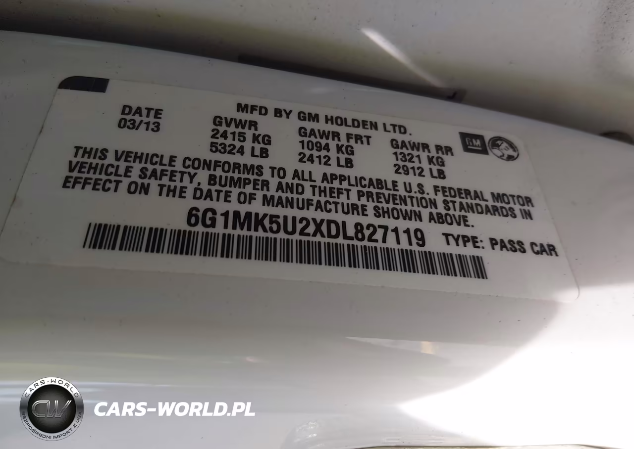 2013 Chevrolet Caprice Police VIN:6G1MK5U2XDL827119 - 9