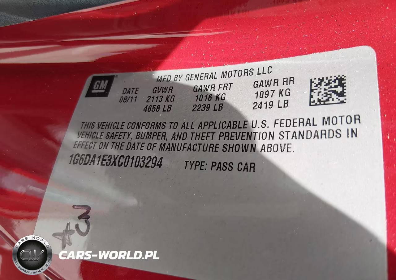 2012 Cadillac Cts Standard VIN:1G6DA1E3XC0103294 - 17