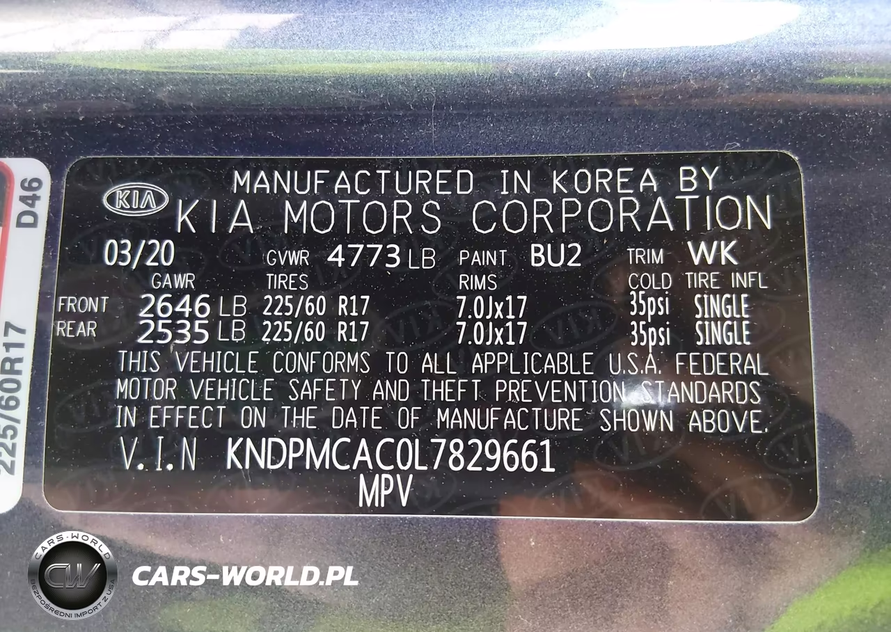2020 Kia Sportage Lx VIN:KNDPMCAC0L7829661 - 9