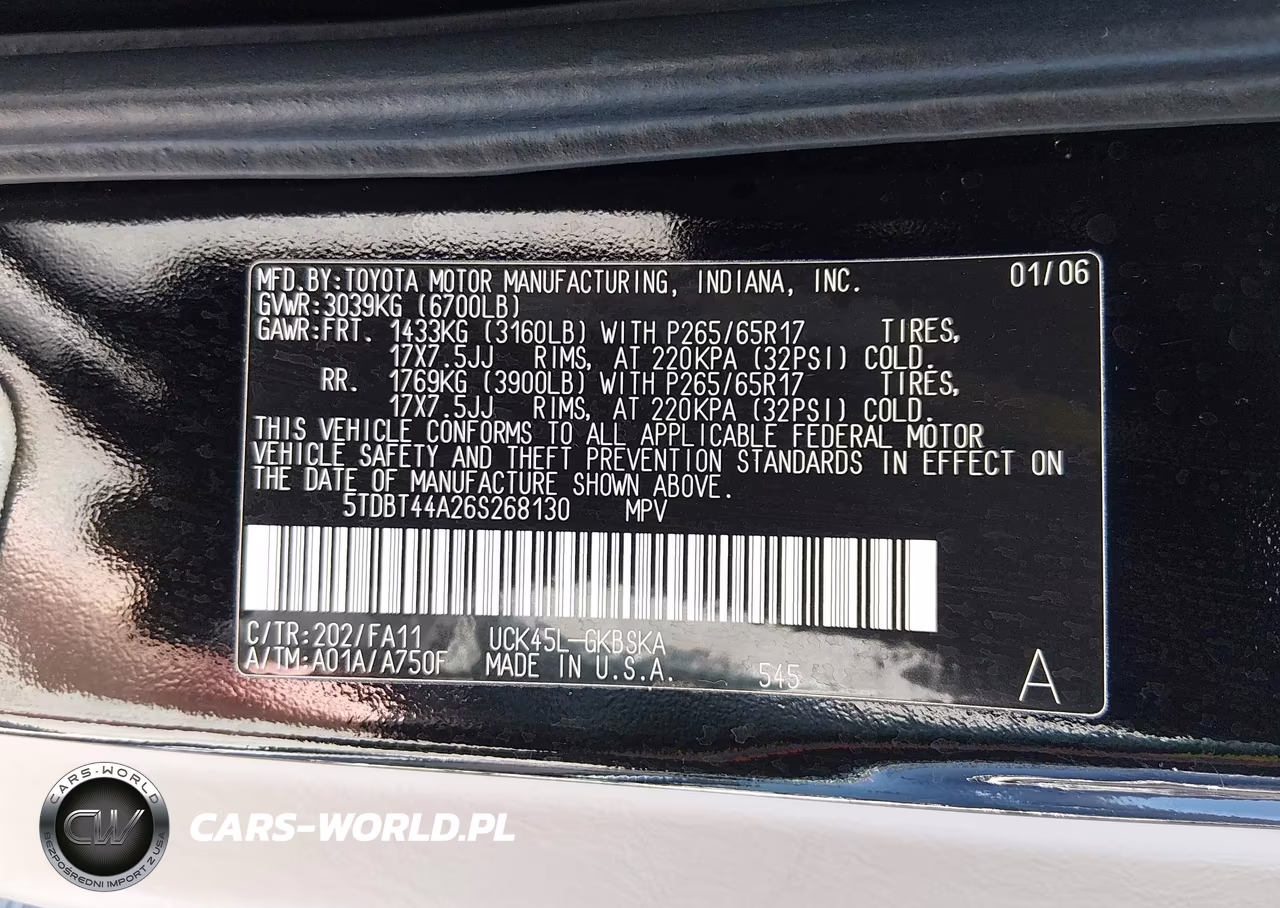 2006 Toyota Sequoia Sr5 V8 VIN:5TDBT44A26S268130 - 9